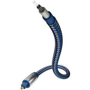 inakustik Opto Premium kabel, voor de overdracht van digitale audiosignalen, 1 m in blauw, nylon geleider voor maximale geleiding, gepolijste kabeluiteinden ter vermindering van storende lichtinvloeden
