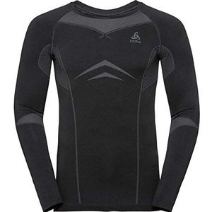 Odlo Performance Evolution Warm Sweatshirt voor heren, Zwart - Odlo Graphite Grijs