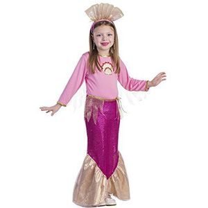 Dress Up America Little Girls Princess Mermaid Pink Kostuum - Mooie jurk ontvouwt zich voor rollenspel