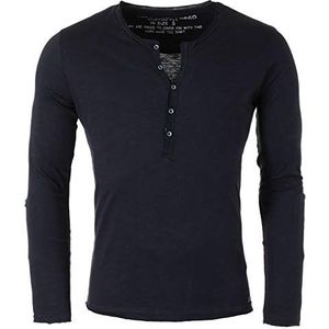 KEY LARGO Ginger Button T-shirt voor heren, marineblauw (1200), 3XL, Navy (1200)