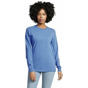 Comfort Colors Long Sleeve tee T-shirt unisexe adulte, Bleu (Flo), M