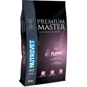 NUTRIVET - Premium Master Puppy - Droogvoer voor puppy's met normale activiteit - kip en rijst - 15 kg