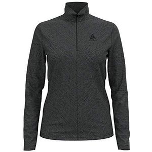 Odlo Middenlaag Loopshirt Halve Rits ROY GRIJS