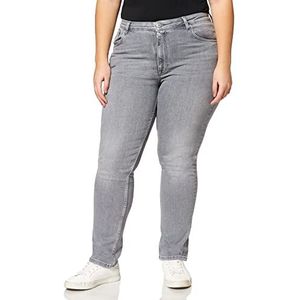 GANT Farla Super Stretch Jeans voor dames, Grijs Worn in