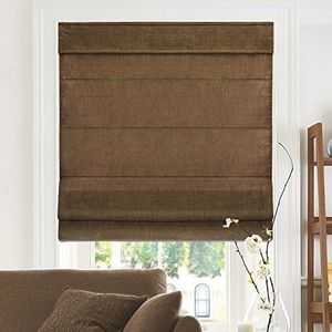 CHICOLOGY Romeinse jaloezieën voor ramen, Romeinse gordijnen, vouwgordijnen, verduisteringsgordijnen voor kamer, raamzonwering, 68,6 x 162,6 cm (b x h), Belgische chocolade (privacy en filtering van