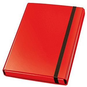 Veloflex 443321 Velocolor Documentenbox van karton met elastiek, A4, rood