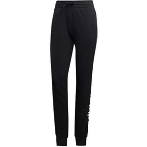 adidas W E Lin Pant sportbroek voor dames, linnen broek, Zwart/Wit