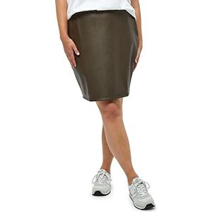 Peppercorn Linette dames PU-rok, leibruin