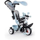 SMOBY Baby Driver Plus driewieler voor kinderen, metalen frame, blauw