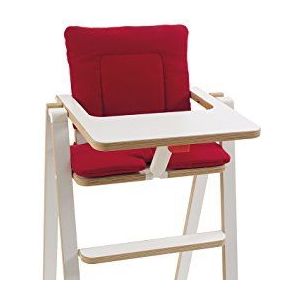 SUPAflat - Comfortabel zitkussen van katoen – verloopkussen voor kinderstoel Supaflat – Signature Red