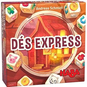 HABA - Express-dobbelstenen - Bordspellen voor kinderen - Snelheid en Dynamisch spel - Game to Go - 305293