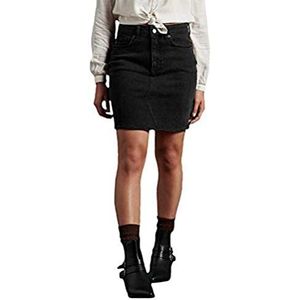 Superdry Rise High Mini rok voor dames, Houtskool.