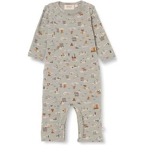 Wheat Wheat Body Theis Bodysuit voor baby's, jongens, 95% biologisch katoen, 5% elastaan, Öko-Tex Standard, pyjama voor baby's en peuters, uniseks, kinderen, 1521 Winter Sky Fishing