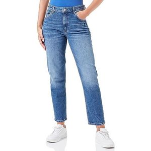 GANT Straight Cropped Jeans Femme, Bleu (Mid Blue Broken In), 29W