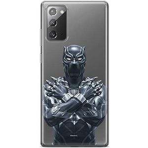 ERT GROUP Samsung Galaxy Note 20 Hoesje - Marvel Black Panther 012 - officieel gelicentieerd - 100% passend bij de vorm van de telefoon - gedeeltelijk transparant
