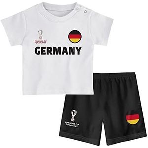 FIFA Officieel Baby WK 2022 Duitsland T-shirt en shorts set, 3-6 maanden