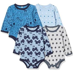 Pippi Bodysuit voor baby jongens, blauw (725), 50, Blauw (725)