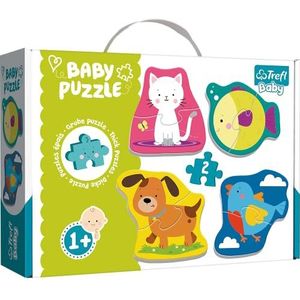 Trefl - Puzzel, dieren, 2 delen, 4 sets, Baby Classic, voor kinderen vanaf 1 jaar