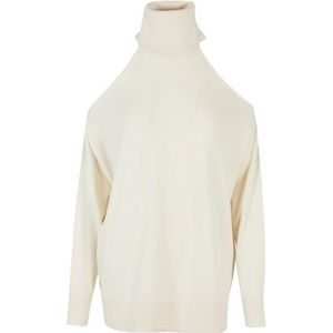 Urban Classics Sweat-shirt à col rond pour femme, Sable blanc, 4XL