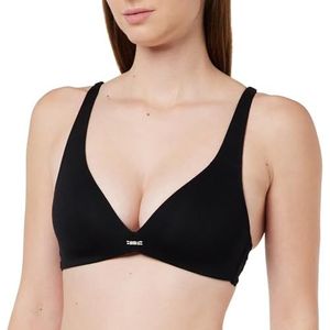 Emporio Armani Emporio Armani Dames gewatteerde bralette Dreamy Viscose kant gevoerde damesbeha (1 stuk), zwart.