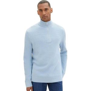 TOM TAILOR 1038315 heren sweater, 13155-Daylight Blue Melange