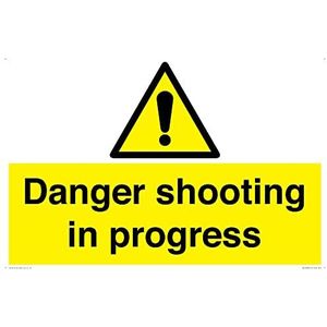 Panneau Danger Shooting in progress - 600 x 400 mm - A2L