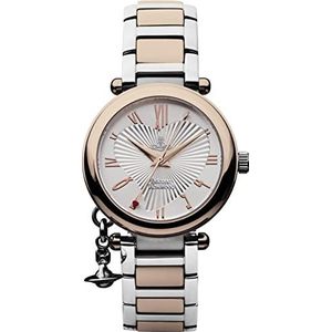 Vivienne Westwood Dameshorloge met roestvrijstalen armband, zilver/roségoud, armband, Zilver/Rose Goud, Armband