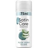 Gillette Satin Care Gel À Raser Pour Femme Glisse Aloe Vera, 6x75ml, Spécifiquement Conçu Pour Les Peaux Sensibles