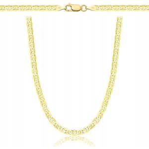AMAR PRAGNA Originele gevlochten halsketting van 925/585 goud voor dames en heren, breedte 3,5 mm, 585 goud, koningsketting 50 cm, 50 cm, sterling zilver, 50 cm, sterling zilver, Sterling Zilver