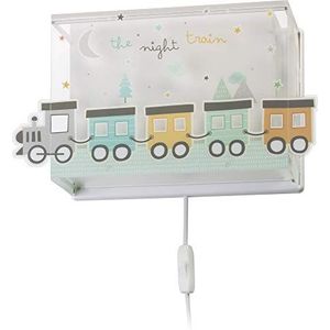 Dalber Wandlamp voor kinderen, The Night Trein, meerkleurig, groen, 63538, E14