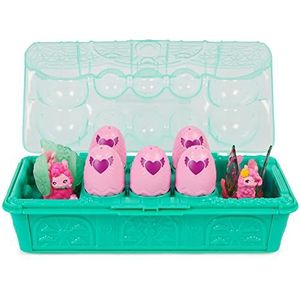HATCHIMALS - Avonturenpakket met 10 familie LAMAS - doos eieren met 10 Hatchimals figuren om te verzamelen - eenvoudig transport - Thema familie Lamas Bloemisten - Speelgoed voor kinderen vanaf 5 jaar