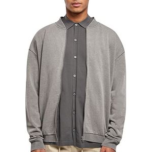 Urban Classics Washed Sweat Bomber Herenjas, Darkshadow