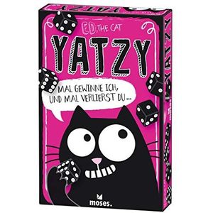 moses. Ed, The Cat Yatzy losse dobbelspel voor kattenliefhebbers, klassieke dobbelstenen vanaf 8 jaar, zwart