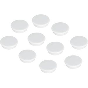 FRANKEN Verpakking met 10 ronde magneten, diameter 24 mm, wit