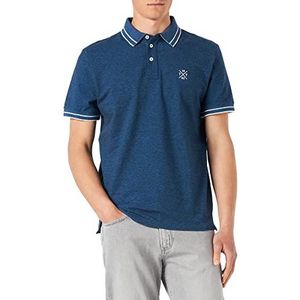 TOM TAILOR poloshirt heren, 22843 - donkerblauw tweekleurig