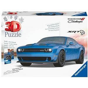 Ravensburger 3D puzzel 11283 - Dodge Challenger SRT Hellcat Redeye Widebody - De sterkste muscle car der wereld als 3D puzzel auto - voor Dodge fans vanaf 10 jaar: ervaar jezelf puzzelen in de 3e