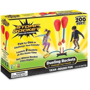 Stomp Rocket The Original Dueling 4 Raketten en Raketlanceerder - Outdoor Rocket Toy - cadeau voor jongens en meisjes vanaf 6 jaar