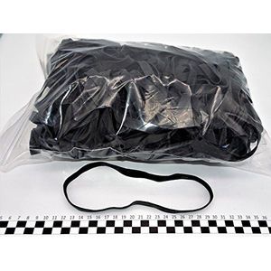 Progom - Elastieken – 200 (Ø127) mm x 10 mm – zwart – zak van 1 kg