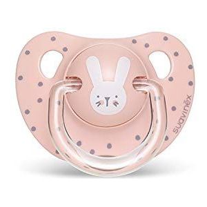 Suavinex Hygge Baby : Rabbit 306582 Tétine pour bébé avec tétine anatomique, 18 mois + Rose