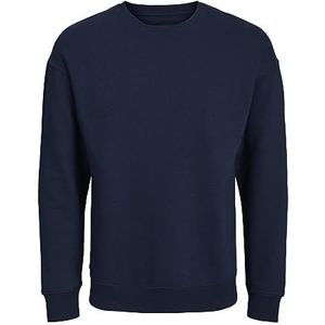 JACK & JONES Sweatshirt voor heren, grote maat, ronde hals, blazer, marineblauw, 4XL, marineblauw blazer