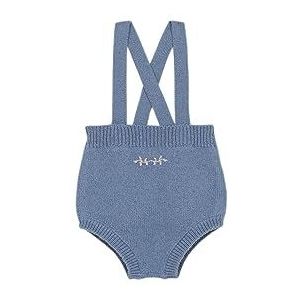 Gocco Surcouche avec broderie Short unisexe bébé, Bleu moyen clair, 6-9 mois