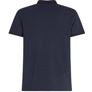 Tommy Hilfiger Poloshirt voor heren met microprint, Desert Sky