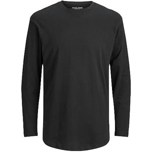 Jack & Jones Jjenoa Tee O-neck Ls Noos T-shirt met lange mouwen voor heren, zwart/pasvorm: casual.