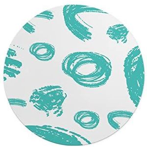 Questo Casa, Ronde muismat met antislip onderkant voor kantoor en thuis, diameter 22 cm
