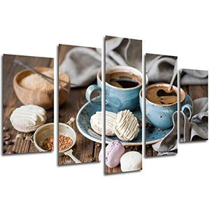Fotobehang koffie ontbijt totale grootte 165x62cm XXL