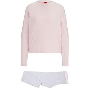 HUGO Unite_Long Set Pyjama voor dames, Licht/Pastel Pink686