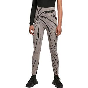 Urban Classics High Waist dameslegging van katoen, zwart/asfalt