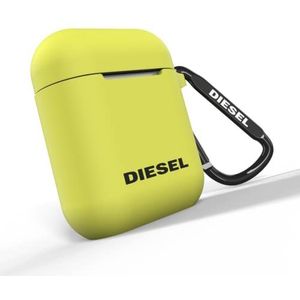 Diesel Airpod hoes compatibel met Airpod siliconen schokabsorberende beschermhoes draadloze oplader karabijnhaak voor AirPods neon groen