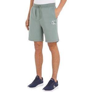 Calvin Klein Jeans Monologo Hwk Shorts J30j325666 sweatshorts voor heren, Grijs