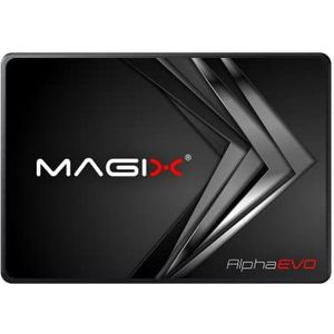 Magix SSD Alpha EVO, SATA III 2,5 inch 6 Gbps, lees-/schrijfsnelheid tot 500/490 MB/s, 3D NAND MLC/TLC, intern (120 GB)